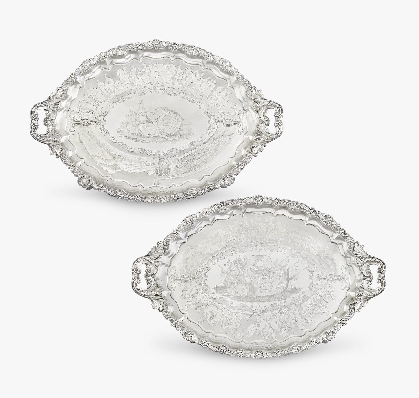 Paul Storr Abolitionist Silver Trays